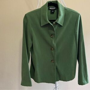 Briggs 5-Button Grass Green Jacket, Size PS. EUC.